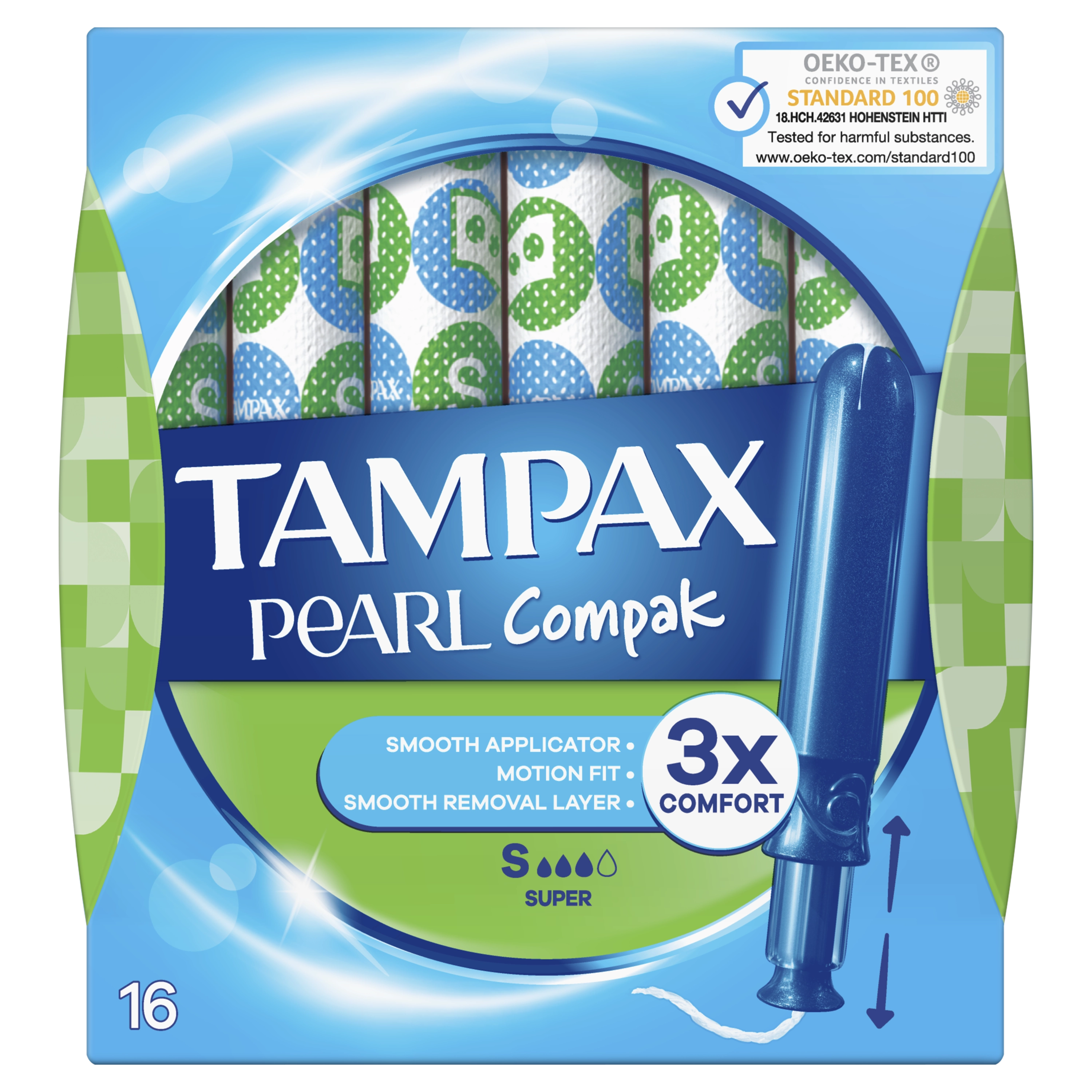 Tampax Compak Pearl Super Tamponi Ar